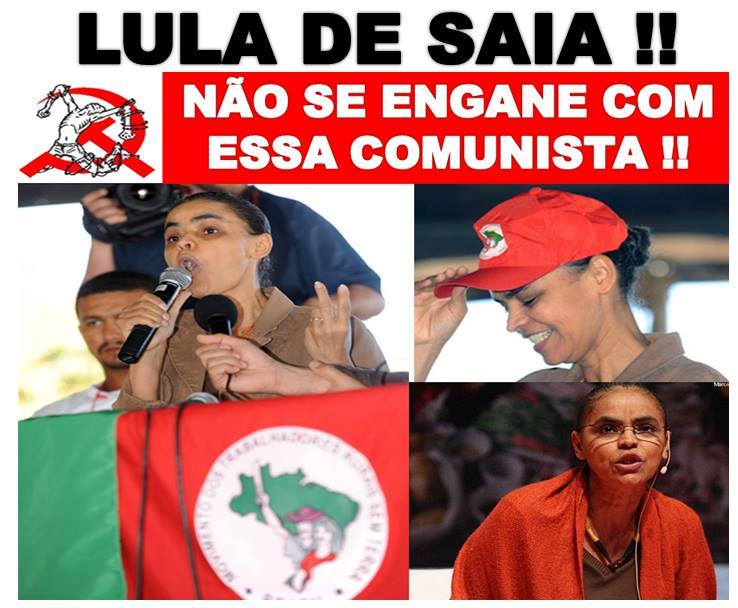 Resultado de imagem para Marina Silva e o comunismo do PT